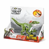 Figurki dla dzieci - Figurka interaktywna Dino Action seria 1 Raptor - miniaturka - grafika 1