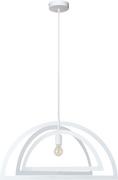 Lampy sufitowe - Lampa wisząca do salonu, jadalni, Justyna, 48x110 cm, biały - miniaturka - grafika 1