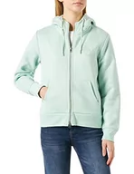 Bluzy damskie - GANT Damska bluza z kapturem Tonal Archive Shield Zip Hoodie bluza z kapturem, miętowa zieleń, standardowa, Minty Green, XL - miniaturka - grafika 1