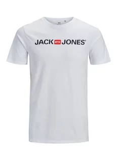 Jack & Jones Koszulka "JJECORP" w kolorze białym - Koszulki męskie - miniaturka - grafika 1