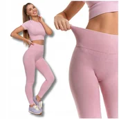 Legginsy - Legginsy Damskie Sportowe Wysoki Stan Kryjące Elastyczne Wygodne MORAJ S/M - miniaturka - grafika 1
