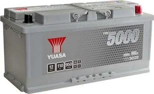 Akumulator YUASA 12V 110Ah/950A YBX5000 Silver High Performance SMF P+ standardowy 393x175x190 B13 rozruchowy - Ładowarki i akumulatory - miniaturka - grafika 1