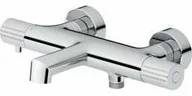 Baterie wannowe i prysznicowe - CERSANIT Bateria wannowo-prysznicowa ścienna ZEN termostatyczna chrom S951-563 - miniaturka - grafika 1