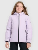 Kurtki i płaszcze dla dziewczynek - 4F Kurtka narciarska membrana 8000 dziewczęca - fioletowa 146 (10-11 lat) - miniaturka - grafika 1
