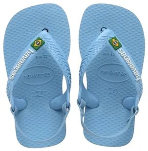 Havaianas Baby Brasil Logo II, Sandały Unisex-Bimbi 0-24, Niebieski, 26 EU, niebieski, 26 EU - Buty dla dziewczynek - miniaturka - grafika 1