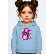 Bluzy dla dziewczynek - BLUZA DZIECIĘCA HUNTRIX MIRA KPOP 146-152 Z KAPTUREM BAWEŁNIANA JAKOŚĆ - miniaturka - grafika 1