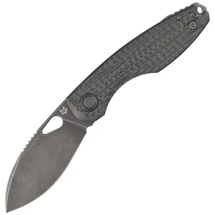 Nóż składany FOX Chilin Black Carbon Fiber, Black Stonewashed PVD M398 by Jesper Voxnæs (FX-530 CFDSW) - Noże - miniaturka - grafika 1