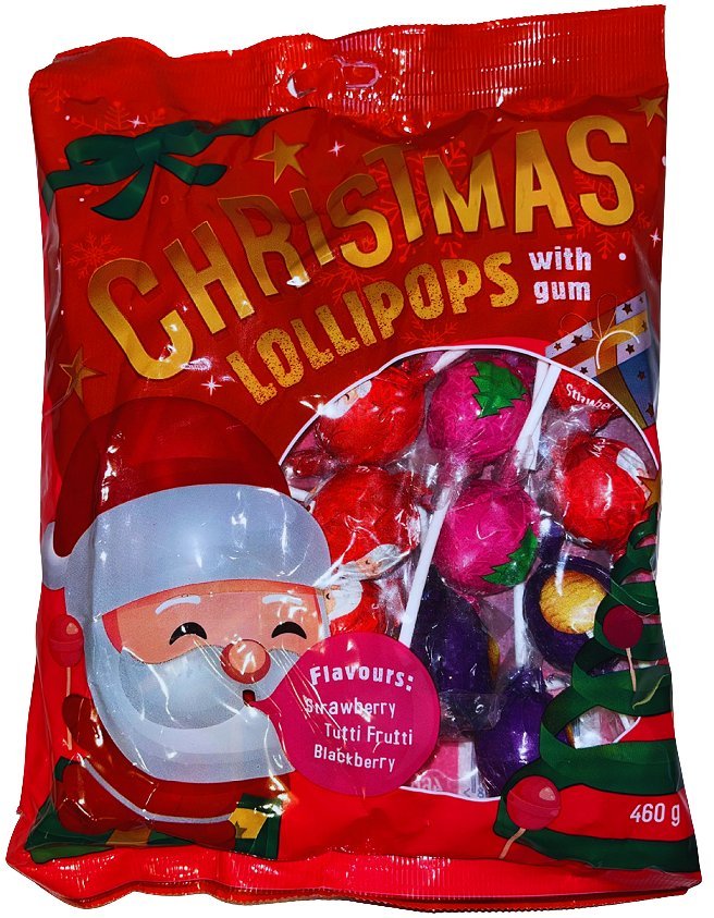 ŚWIĄTECZNE LIZAKI Z GUMĄ DO ŻUCIA 460G / SRG