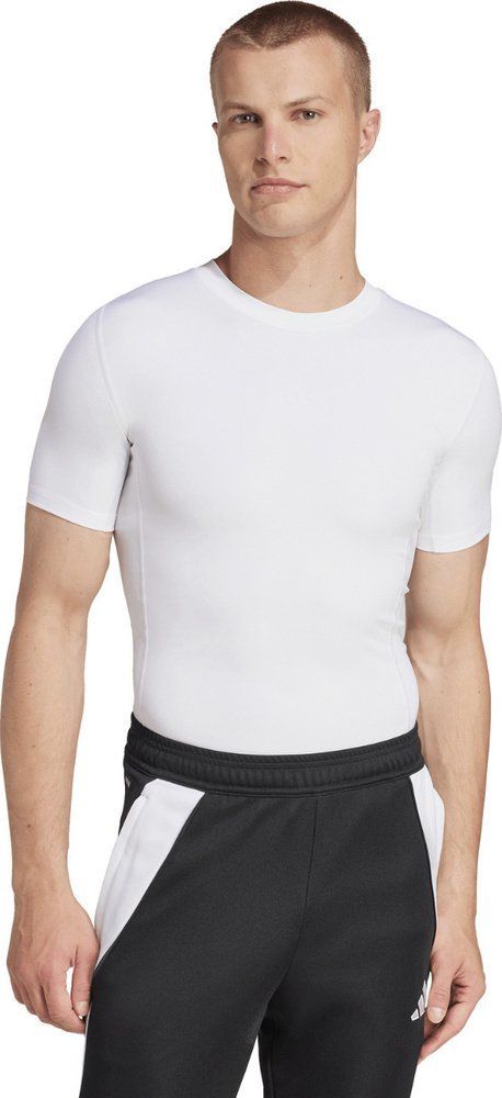 Adidas Koszulka męska adidas Techfit Short Sleeve Tee biała JP4675 L