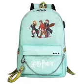 Plecaki - Harry Potter Plecak dla nastolatków - Modny tornister, kreskówka o dużej pojemności - Plecak podróżny dla chłopców i dziewcząt, Casual Mochilas For... - miniaturka - grafika 1