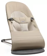 Leżaczki i huśtawki - BABYBJORN - leżaczek BALANCE SOFT WOVEN - Khaki / Beżowy - miniaturka - grafika 1