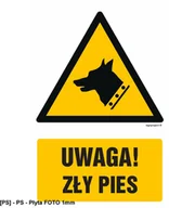 Tablice BHP - SIGNPROJECT GF015 - Uwaga 350x525 - miniaturka - grafika 1