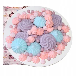 Posypka ozdoby na tort bezy dekoracje urodziny kolorowe beziki perełki 45g - Dodatki do ciast w proszku - miniaturka - grafika 1