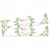 Wesele i ślub - 2x TABLICA NA SAMOCHÓD ŚLUB WESELE LIŚCIE IMIONA - miniaturka - grafika 1