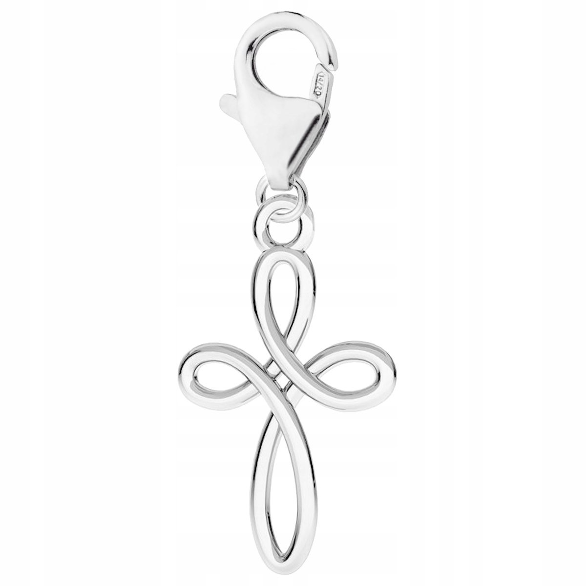 Zawieszka Srebrna Karabińczyk z Krzyżem Wiara Krzyż Krzyżyk SREBRO 925