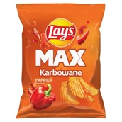 Chipsy - Lay's Max Chipsy ziemniaczane karbowane o smaku papryki 40 g - miniaturka - grafika 1