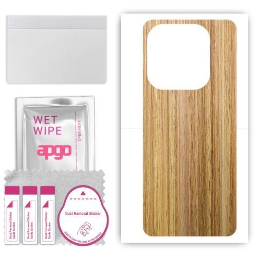 folia naklejka skórka strukturalna na TYŁ do Tecno Spark 20 Pro - Drewno Dąb Miodowy - apgo SKINS