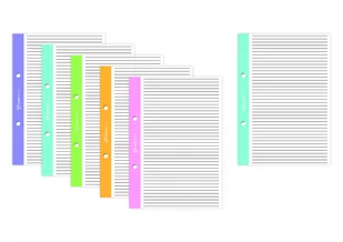 Interdruk Wkład do segregatora A5 50 = kolorowy margines BI43INT - Szkolne artykuły papiernicze - miniaturka - grafika 1