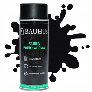 Farba podkładowa antykorozyjna spray 400ml Ral 9005 - Chemia warsztatowa - miniaturka - grafika 1