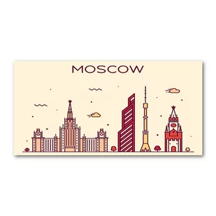 Foto obraz szkło hartowane Moskwa budynki - Foto gadżety - miniaturka - grafika 1