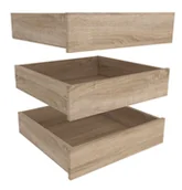 Meble modułowe i akcesoria - Zestaw 3 Szuflad Tivoli Rolka Z Dystansem 100 Dąb Sonoma - miniaturka - grafika 1