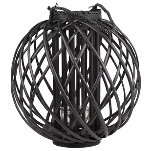 Beliani Lampion schwarz SAMOA - Świeczniki - miniaturka - grafika 1