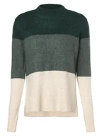Swetry damskie - Tom Tailor Denim Sweter damski Kobiety beżowy|zielony|biały w paski, M - miniaturka - grafika 1