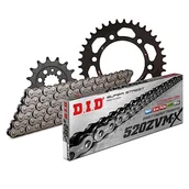 Części motocyklowe - Zestaw łańcuchów DID Alu 520ZVM-X / 98 nitowy zamek czarny do Ducati SS FE i.e. Carenata 900 ccm rok prod. 1991-1998 - miniaturka - grafika 1