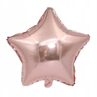 Balony i akcesoria - Duży Balon Foliowy Gwiazda Rose Gold Na Hel 45Cm - miniaturka - grafika 1