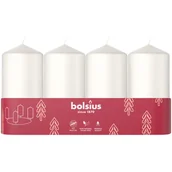 Świece - Świeca pieńkowa 4 szt. biała wys. 10 cm Bolsius - miniaturka - grafika 1