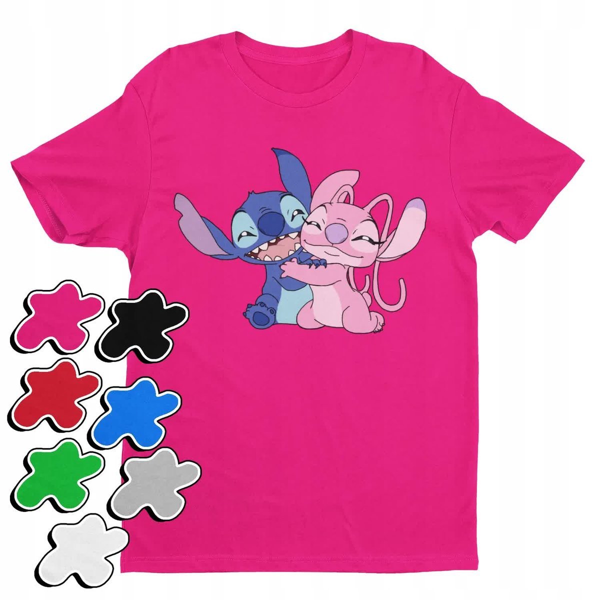 Koszulka T-Shirt Dziecięca Z Nadrukiem Duży Wybór Lilo Stitch -M 134-140
