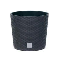 Donice - Prosperplast Donica z wkładem Rato Round DRTUS300L antracyt - miniaturka - grafika 1