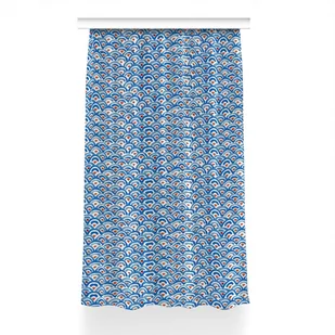 Zasłona gotowa dekor Rybia łuska do salonu 150x240, Fabricsy - Zasłony - miniaturka - grafika 1