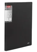 Teczki i skoroszyty - Teczka A4 z 20 koszulkami Clear Book prążki Patio PT-PAT1132/06-80965 PT-PAT1132/01-80934, Kolor: Czarny - miniaturka - grafika 1