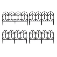Płotek ogrodowy ażurowy 4 szt 60x30 cm