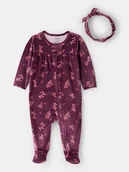 Śpiochy dla niemowląt - carter's 2-częściowy zestaw w kolorze fioletowym - miniaturka - grafika 1