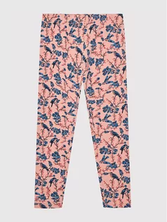 Spodnie i spodenki dla dziewczynek - Coccodrillo Legginsy ZC1122111EVG Różowy Slim Fit - grafika 1