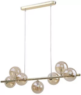 Stylowa lampa wisząca nad stół do jadalni ESTERA GOLD VII Złota - Lampy sufitowe - miniaturka - grafika 1