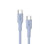 Kable USB - Reinston USB-C do USB-C SOFT 65W 1,5m Niebieski - miniaturka - grafika 1