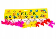 Breloki - KOKARDKA GUMOWY BRELOK DO KLUCZY ZESTAW 12szt - miniaturka - grafika 1