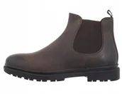 Botki męskie - Geox Sztyblety Wsuwane Męskie Skórzane 44 Ż4c - miniaturka - grafika 1