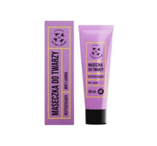 Mydlarnia Cztery Szpaki Oczyszczająca maseczka do twarzy Mirt i Jagoda 50ml - Maseczki do twarzy - miniaturka - grafika 1