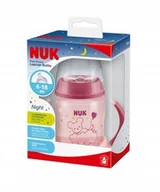 Kubki dla dzieci - NUK ZE-102 Zestaw FC Butelka 150ml z uchwytami NIGHT+ustnik silikonowy niek - miniaturka - grafika 1