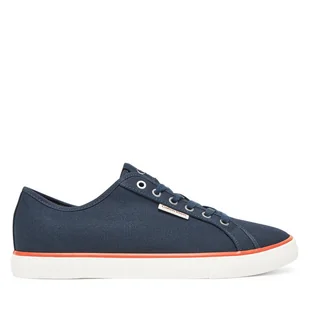 Tenisówki Calvin Klein Jeans Ess Vulc Low Mg Cv YM0YM01301 Granatowy - Trampki męskie - miniaturka - grafika 1