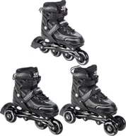 Rolki - Rolki-Wrotki 3w1 Croxer Optima Black 35-38 - miniaturka - grafika 1