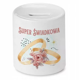Skarbonka Dla Świadkowej na Urodziny na Prezent z Nadrukiem ze Zdjęciem - Skarbonki - miniaturka - grafika 1