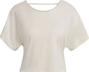 Koszulka damska Adidas Studio Backless sportowa ecru M - Koszulki i topy damskie - miniaturka - grafika 1