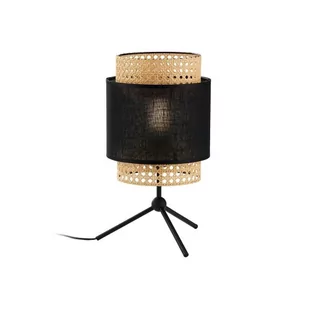 TK Lighting Lampka stołowa nowoczesna BOHO Black 1pł. ratan  5567 - Lampy stojące - miniaturka - grafika 1