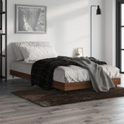 Łóżka - Rama łóżka, brązowy dąb, 90x190 cm, materiał drewnopochodny Lumarko! - miniaturka - grafika 1