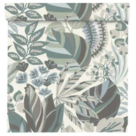 Tapety - Tapeta Liście Selection Vinyl 867411 niebieska winylowa na flizelinie - miniaturka - grafika 1